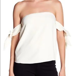 Cooper & Ella Lova Bow Off-the-Shoulder Top - Med